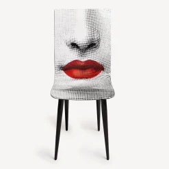 Chairs<Fornasetti Chair Bocca White/Black/Red
