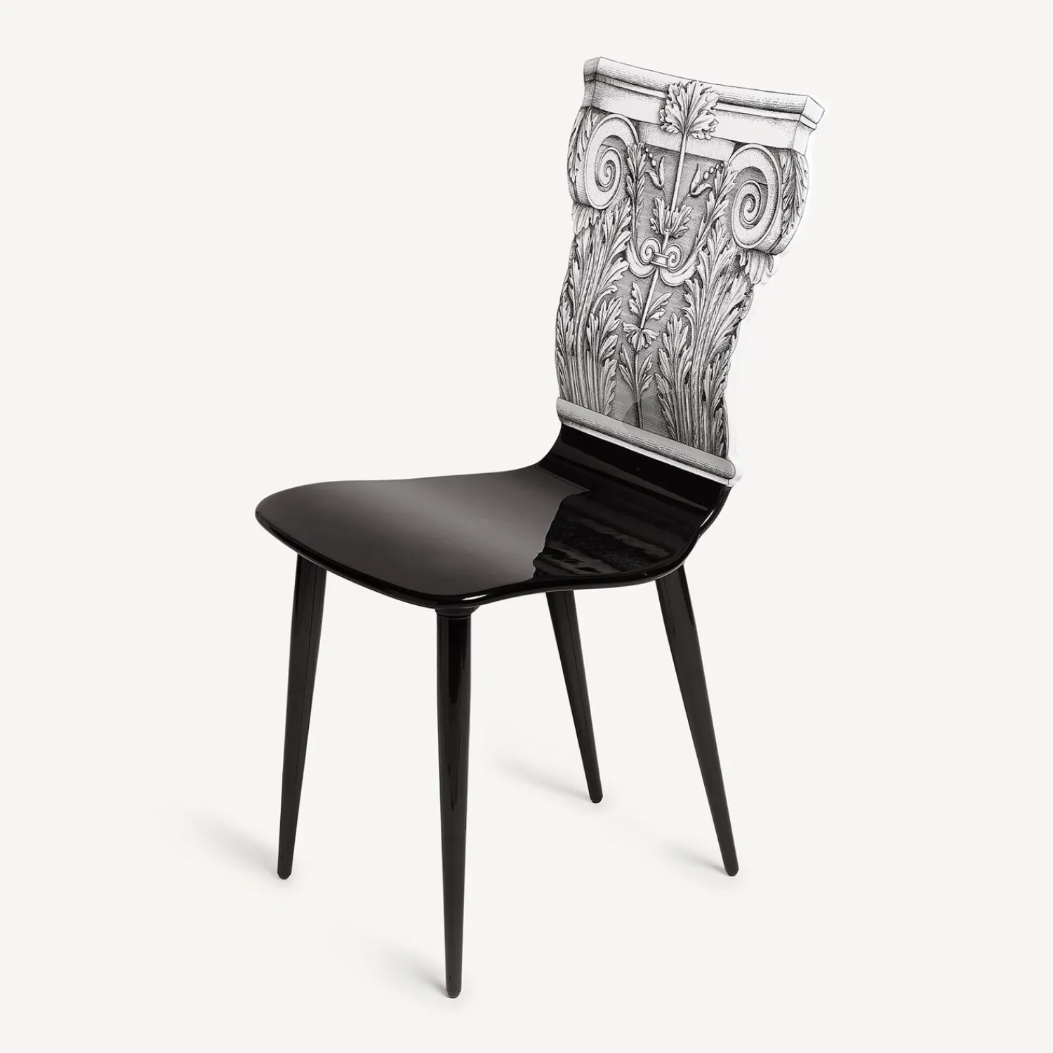 Chairs<Fornasetti Chair Capitello Corinzio White/Black