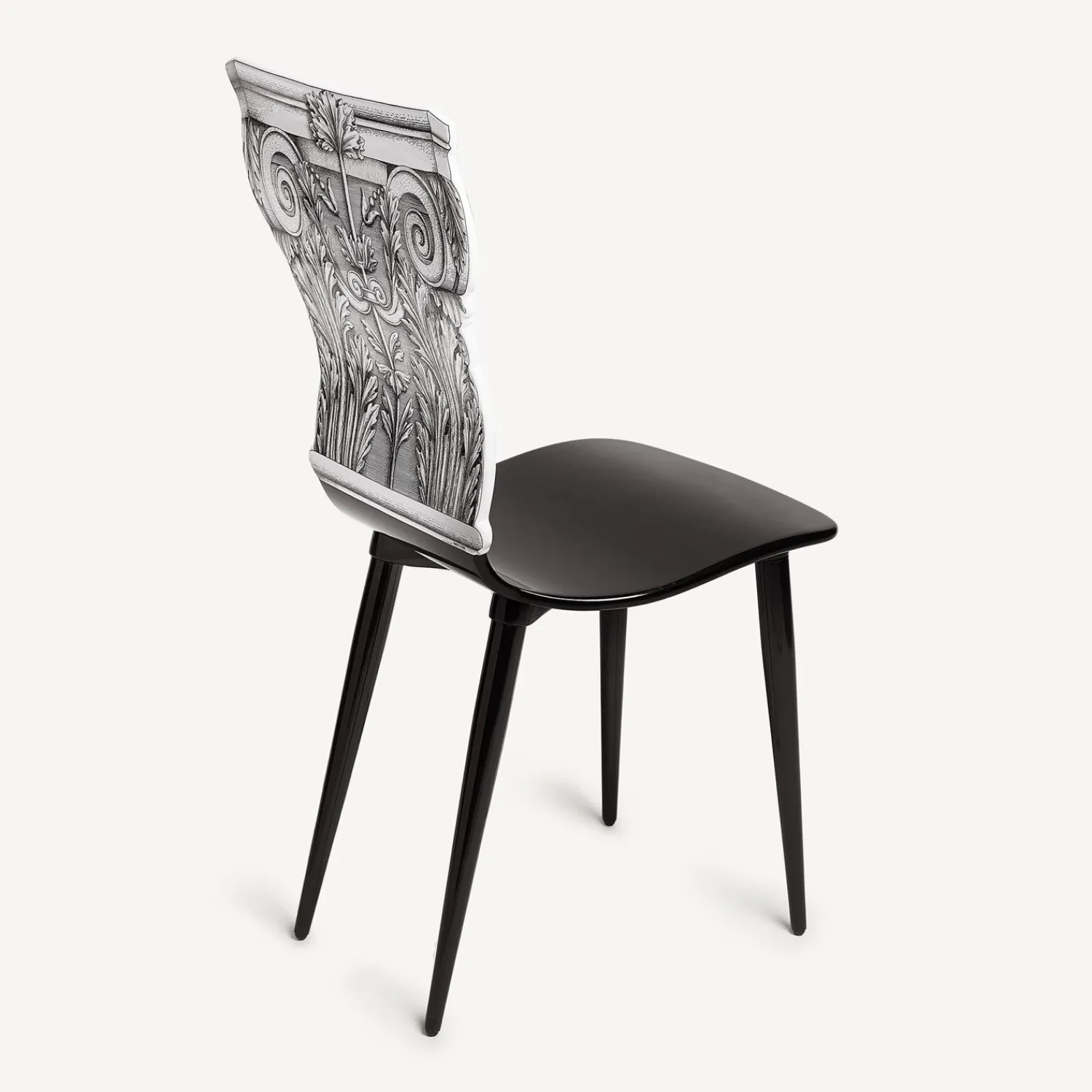 Chairs<Fornasetti Chair Capitello Corinzio White/Black