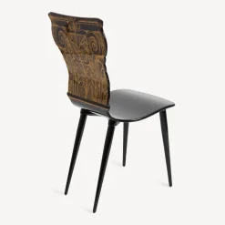 Chairs<Fornasetti Chair Capitello Corinzio Gold/Black