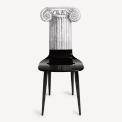 Chairs<Fornasetti Chair Capitello Jonico White/Black