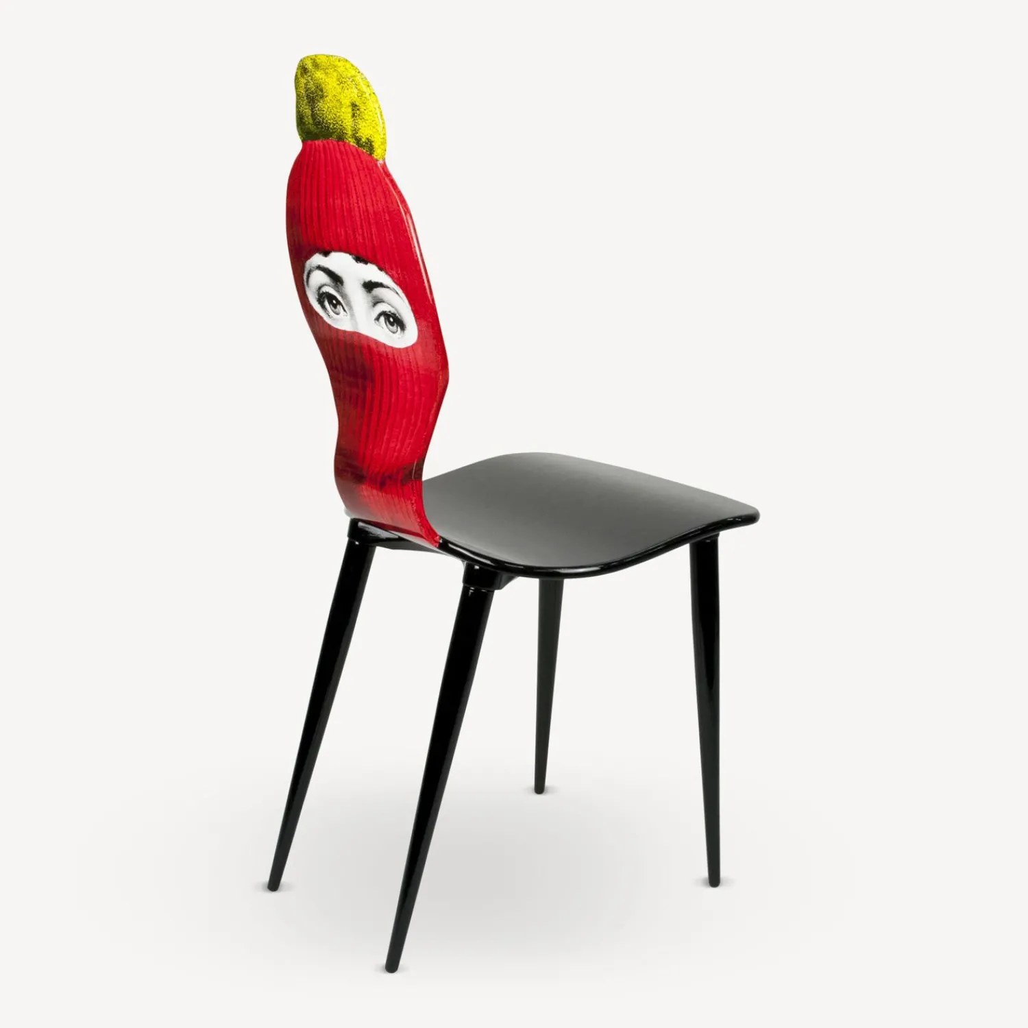 Chairs<Fornasetti Chair Lux Gstaad Red/Yellow/Black