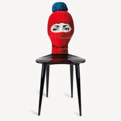 Chairs<Fornasetti Chair Lux Gstaad Red/Blue/Black
