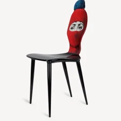 Chairs<Fornasetti Chair Lux Gstaad Red/Blue/Black