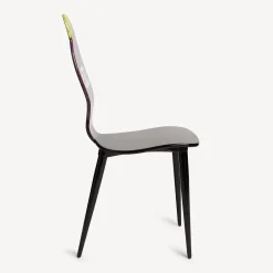 Chairs<Fornasetti Chair Lux Gstaad Purple/Yellow/Black
