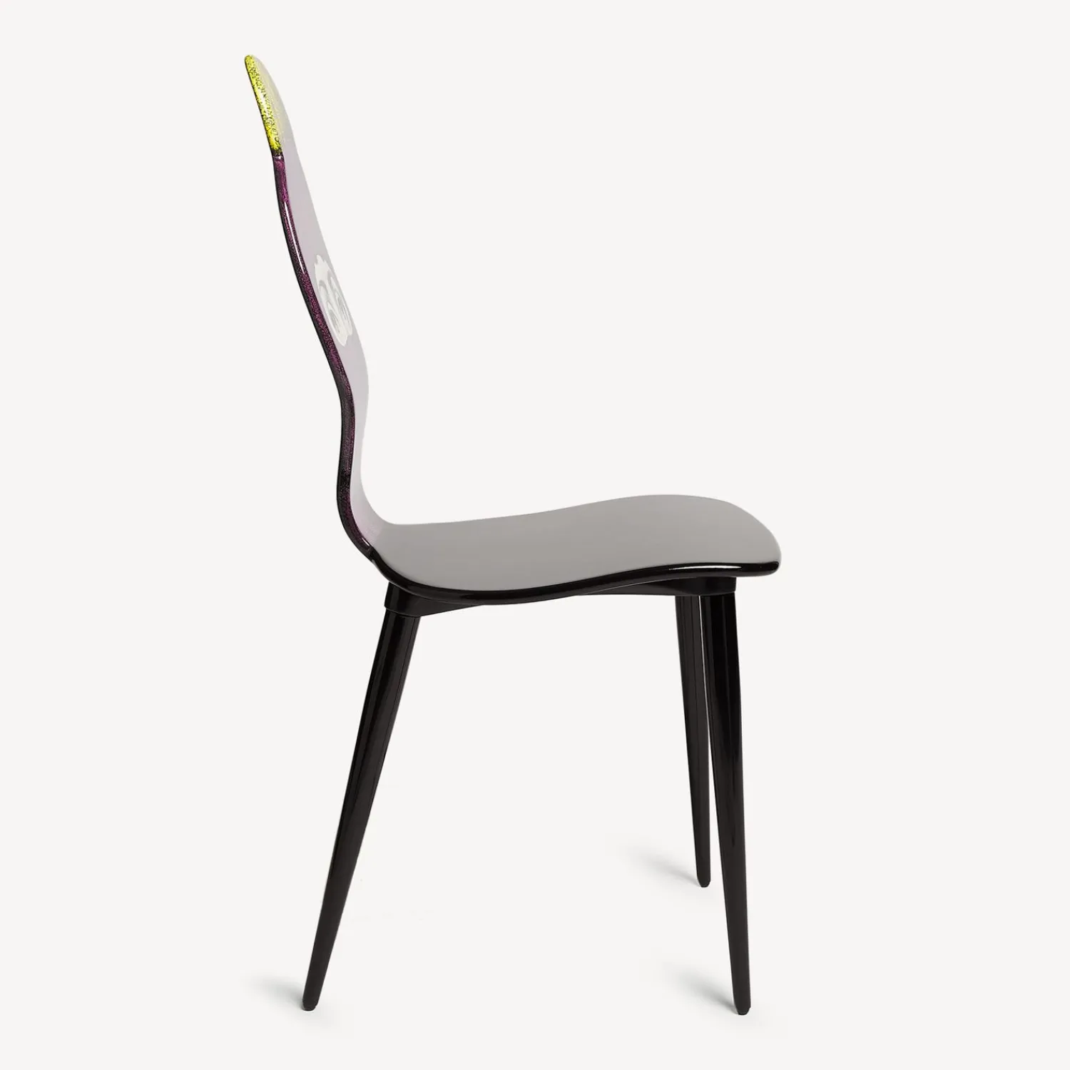 Chairs<Fornasetti Chair Lux Gstaad Purple/Yellow/Black