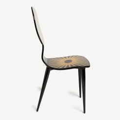 Chairs<Fornasetti Chair Raggiera Gold/Black
