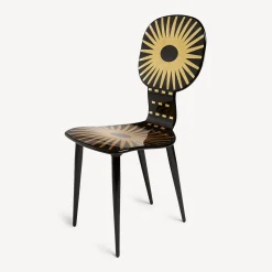 Chairs<Fornasetti Chair Raggiera Gold/Black