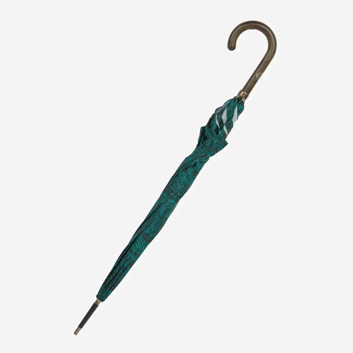 Umbrellas<Fornasetti Classic Umbrella Serratura Su Malachite Green/Black
