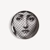 Glasses And Coasters<Fornasetti Coaster Tema E Variazioni N.78 White/Black