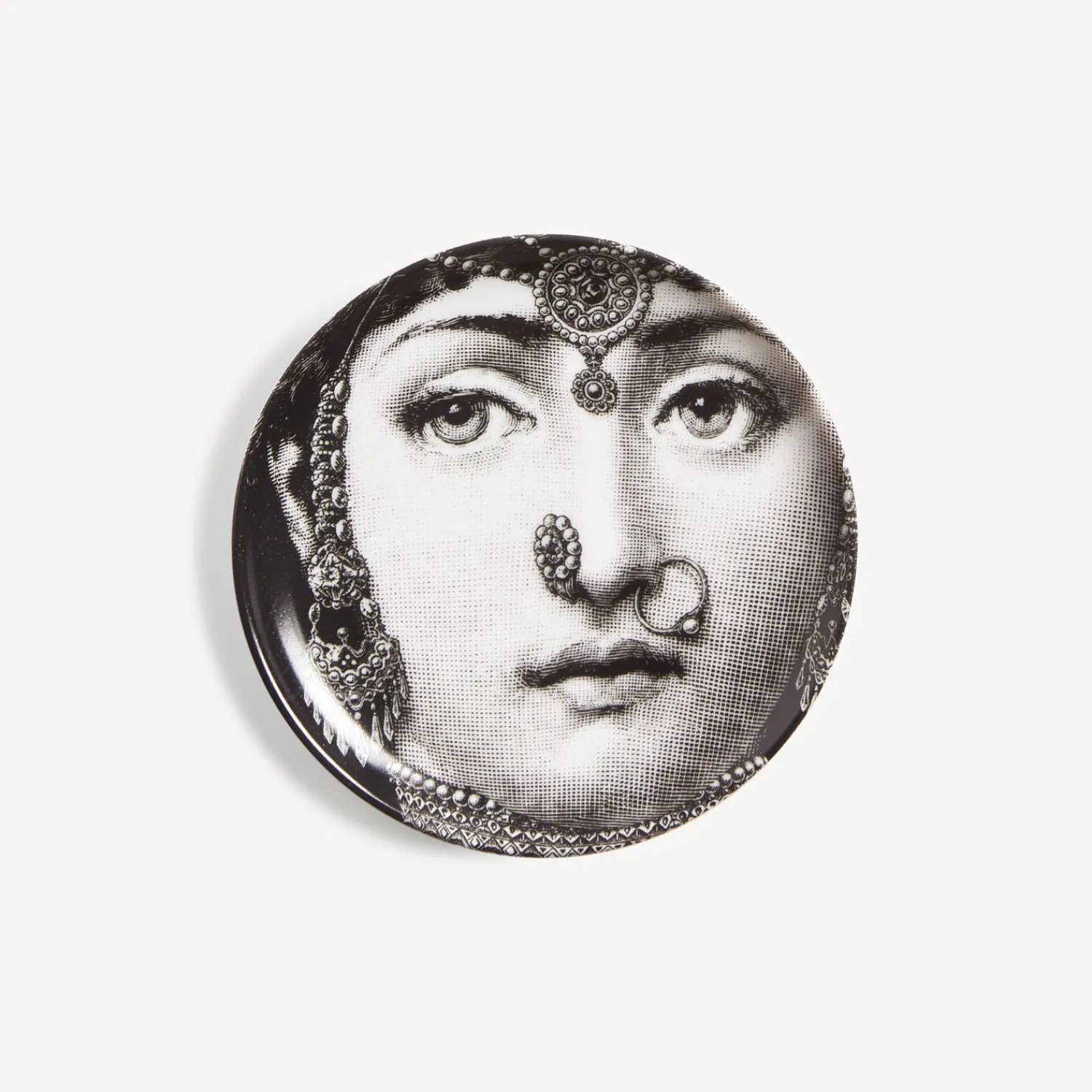 Glasses And Coasters<Fornasetti Coaster Tema E Variazioni N.228 White/Black