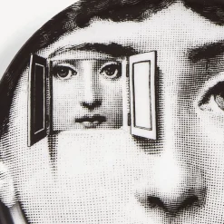 Glasses And Coasters<Fornasetti Coaster Tema E Variazioni N.116 White/Black