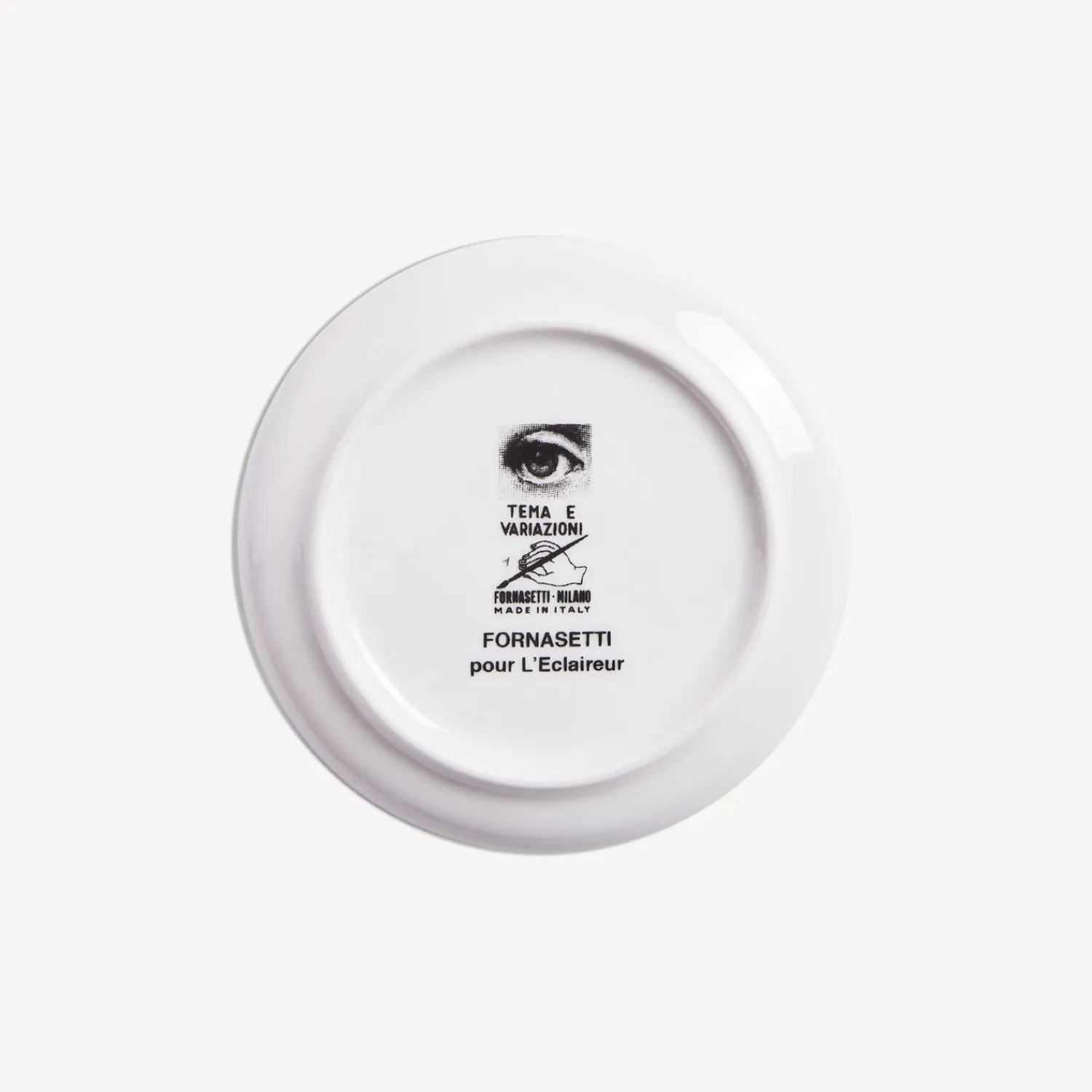 Glasses And Coasters<Fornasetti Coaster Tema E Variazioni N.1 White/Black