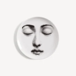 Glasses And Coasters<Fornasetti Coaster Tema E Variazioni N.213 White/Black