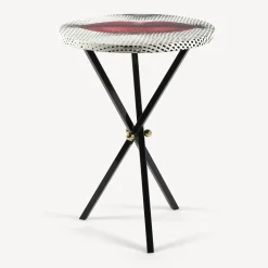 Tables<Fornasetti Coffee Table Bocca White/Black/Red