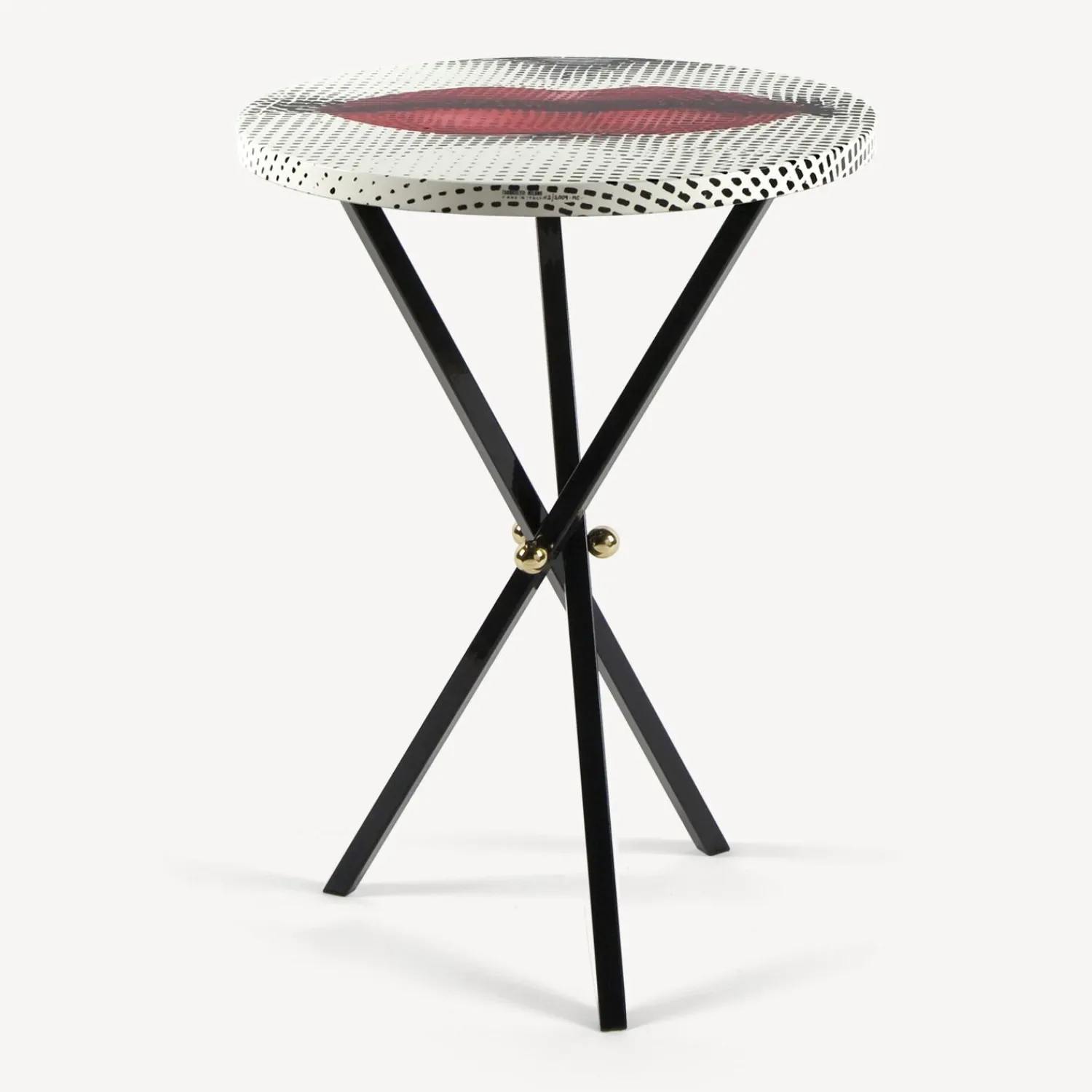 Tables<Fornasetti Coffee Table Bocca White/Black/Red