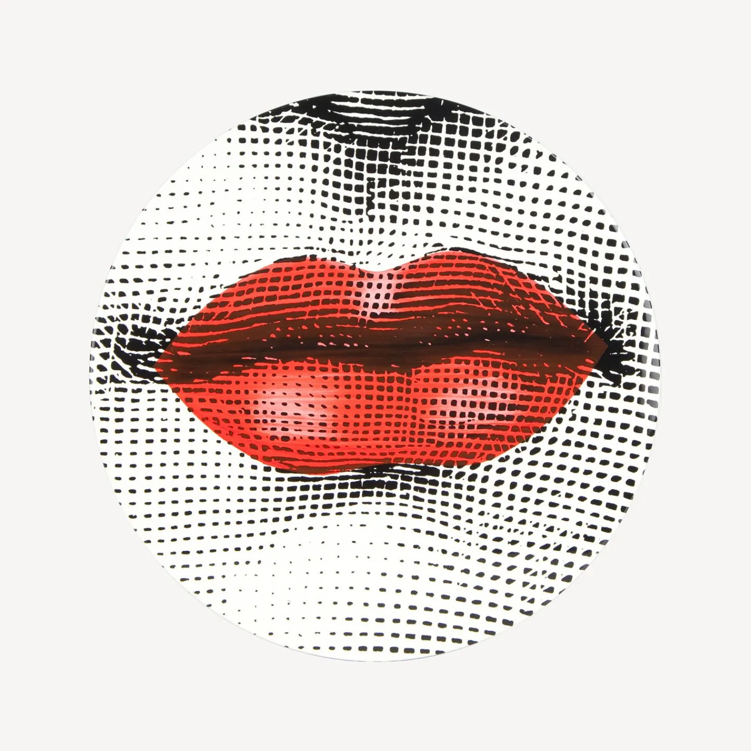 Tables<Fornasetti Coffee Table Bocca White/Black/Red
