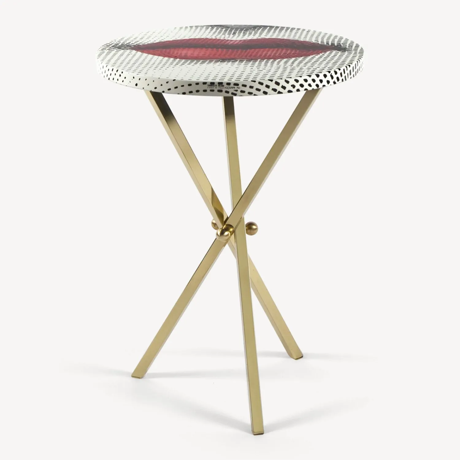Tables<Fornasetti Coffee Table Bocca White/Black/Red