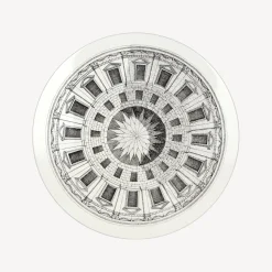 Tables<Fornasetti Coffee Table Cortile White/Black