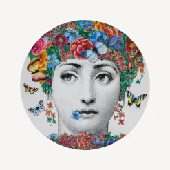 Tables<Fornasetti Coffee Table Fior Di Lina Multicolour