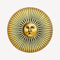 Tables<Fornasetti Coffee Table Sole Splendente Yellow/Black