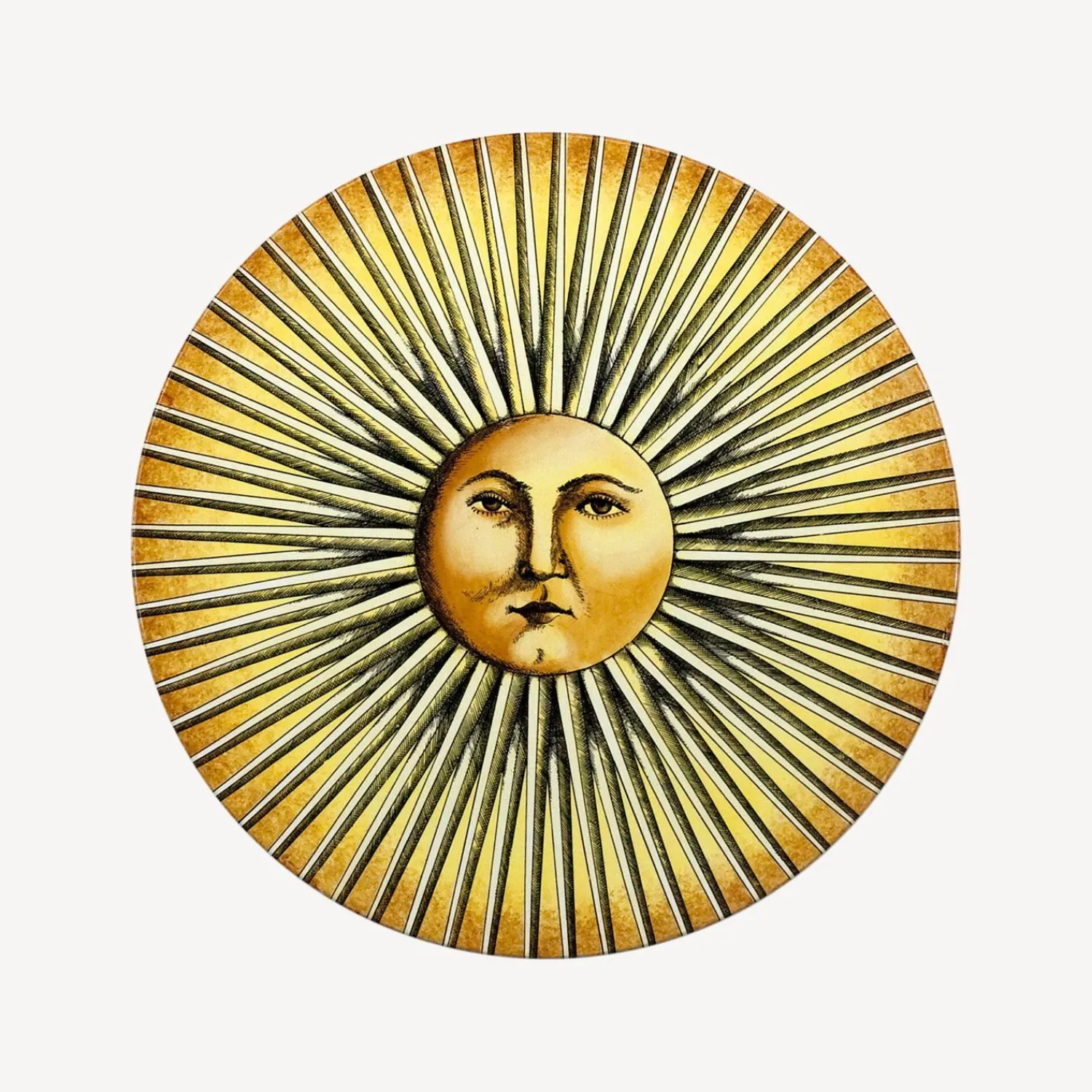 Tables<Fornasetti Coffee Table Sole Splendente Yellow/Black