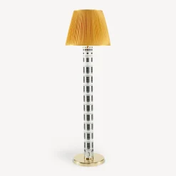 Lamps And Lampshades<Fornasetti Conical Lampshade In Pleated Fabric Yellow
