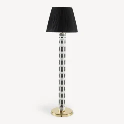 Lamps And Lampshades<Fornasetti Conical Lampshade In Pleated Fabric Black