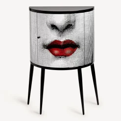 Storage Consoles<Fornasetti Console Bocca White/Black/Red