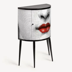 Storage Consoles<Fornasetti Console Bocca White/Black/Red
