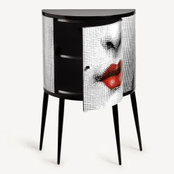 Storage Consoles<Fornasetti Console Bocca White/Black/Red