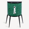 Storage Consoles<Fornasetti Console Serratura Su Malachite Green/White/Black