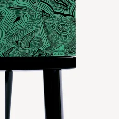 Storage Consoles<Fornasetti Console Serratura Su Malachite Green/White/Black