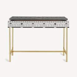 Storage Consoles<Fornasetti Console With Drawer Architettura White/Black