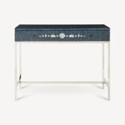 Storage Consoles<Fornasetti Console With Drawer Giro Di Conchiglie Silver/Blue