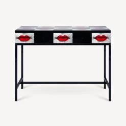 Storage Consoles<Fornasetti Console With Drawer Kiss Red/White/Black