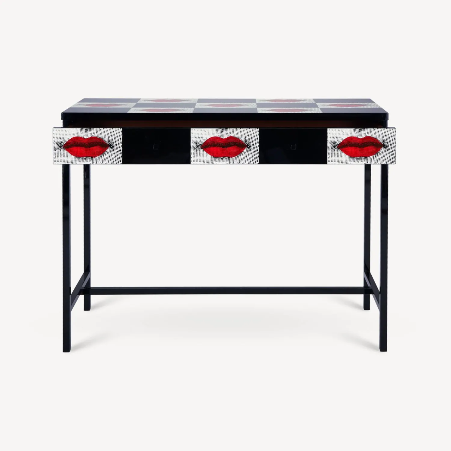 Storage Consoles<Fornasetti Console With Drawer Kiss Red/White/Black