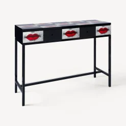 Storage Consoles<Fornasetti Console With Drawer Kiss Red/White/Black