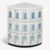 Cabinets<Fornasetti Corner Cabinet Architettura Celeste White/Black/Light Blue