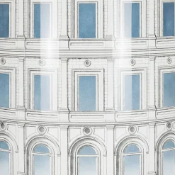 Cabinets<Fornasetti Corner Cabinet Architettura Celeste White/Black/Light Blue