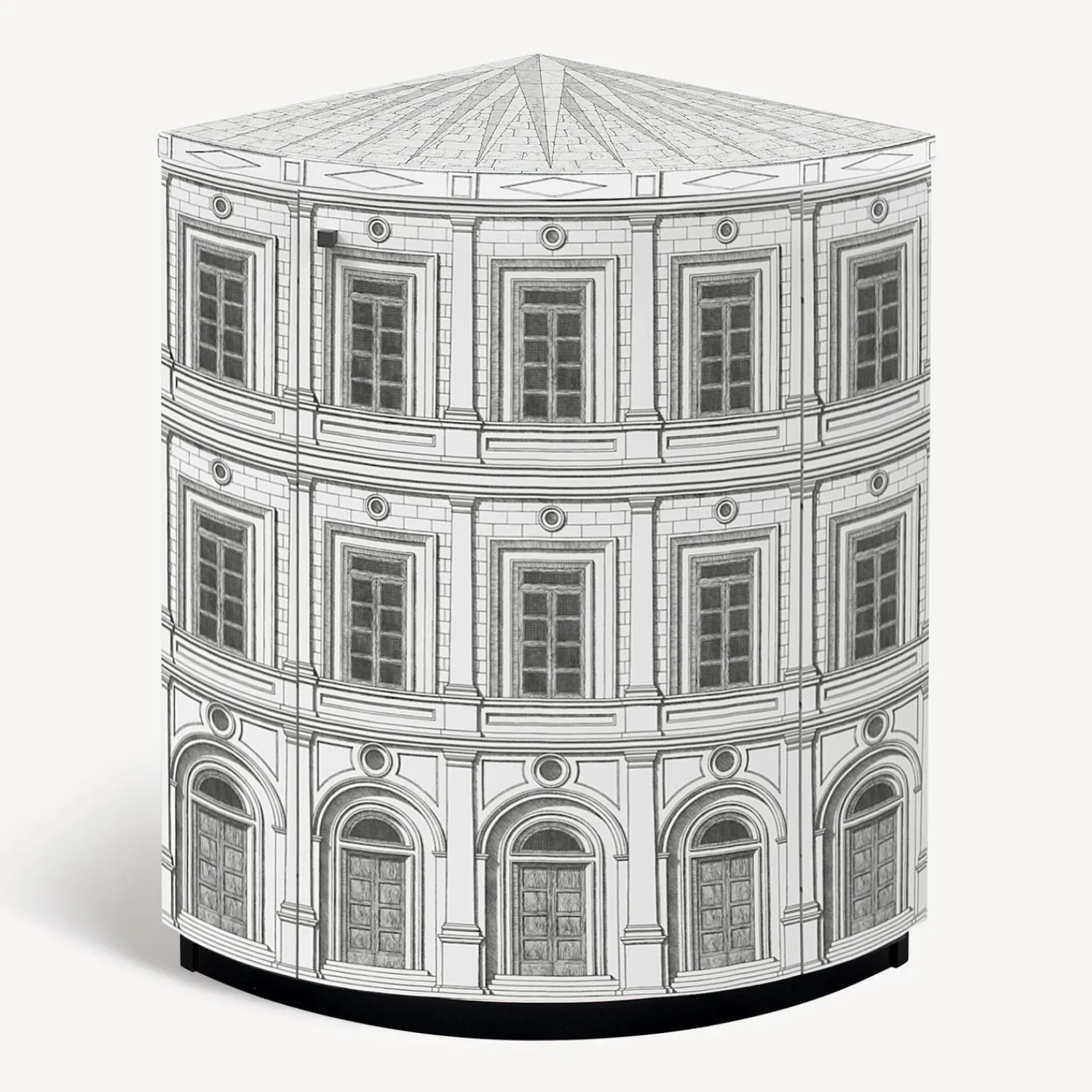 Cabinets<Fornasetti Corner Cabinet Architettura White/Black