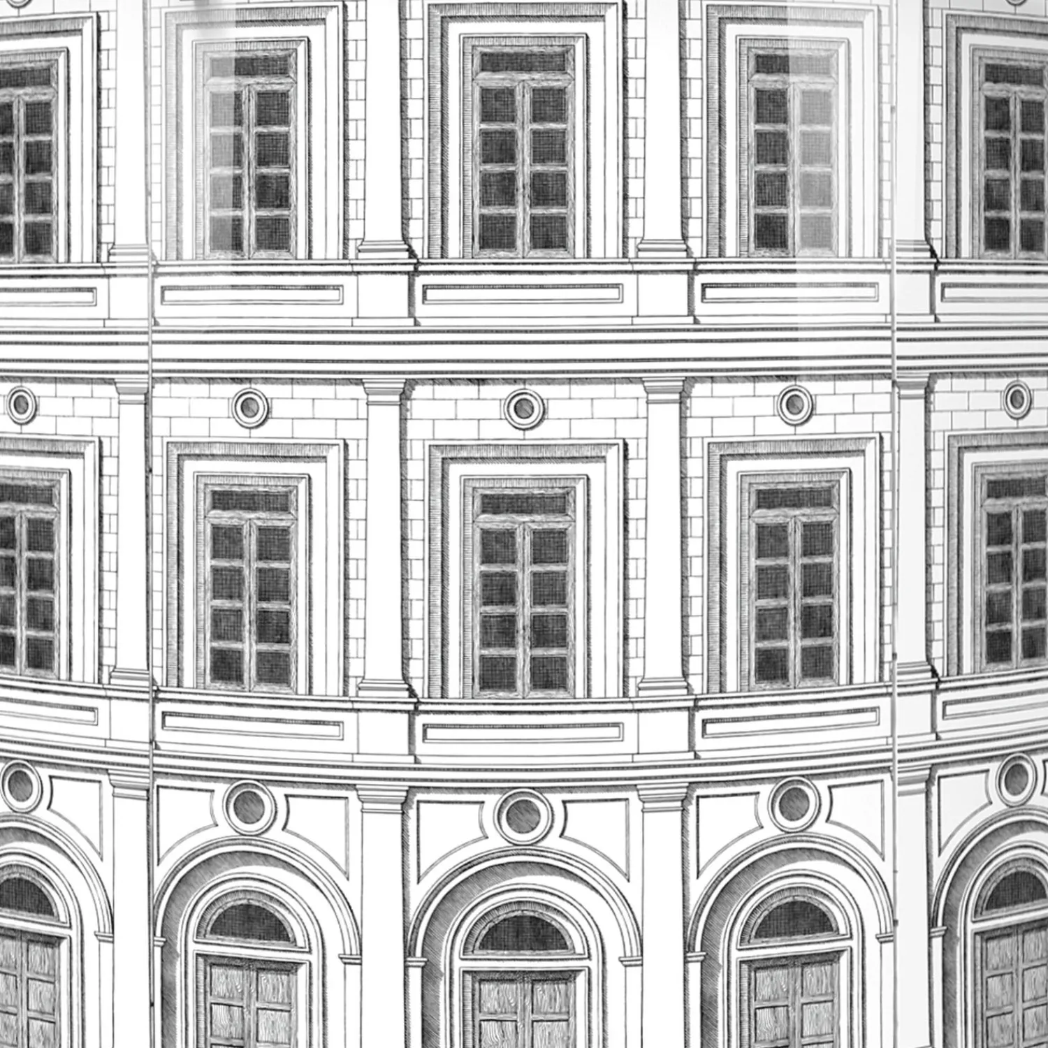 Cabinets<Fornasetti Corner Cabinet Architettura White/Black