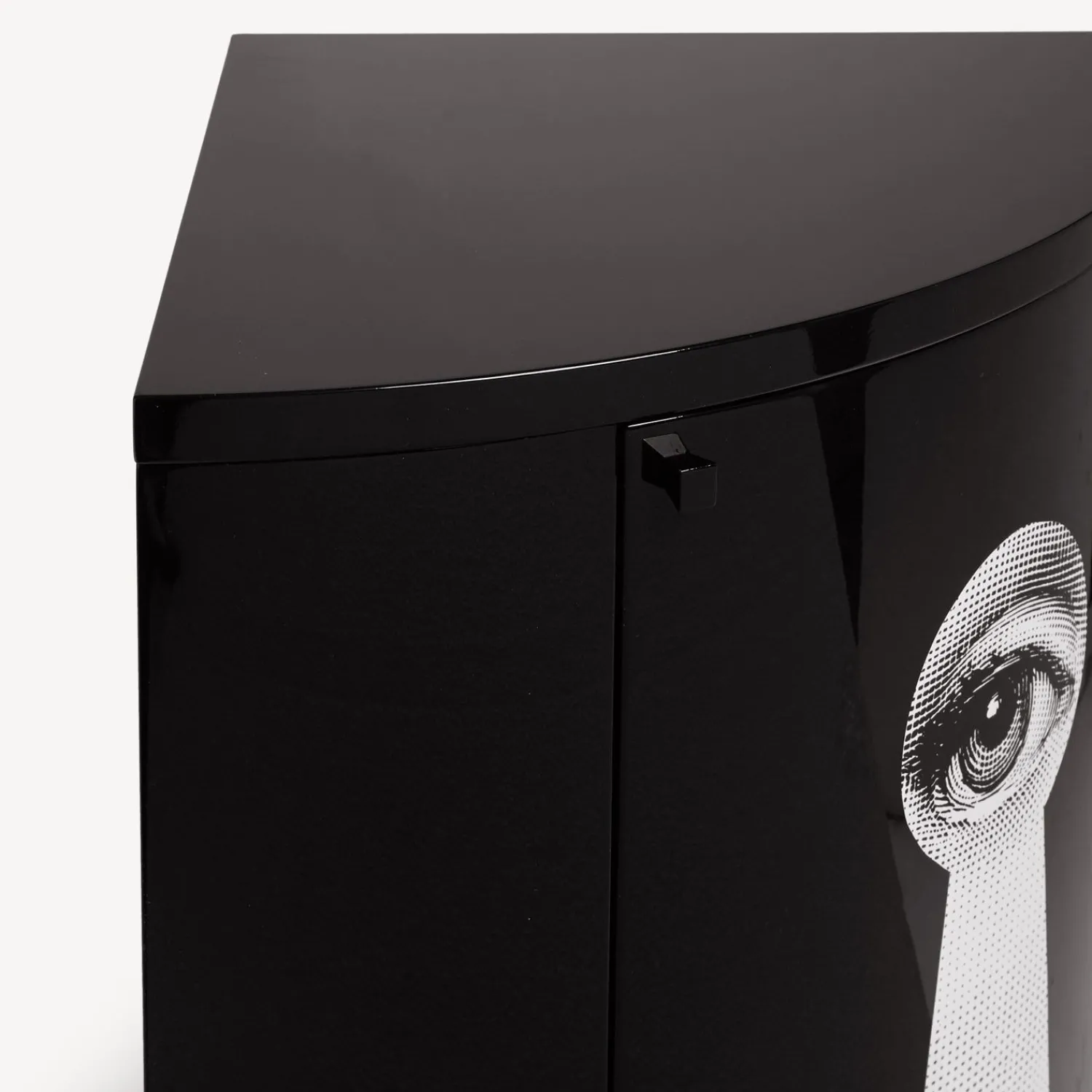 Cabinets<Fornasetti Corner Cabinet Serratura White/Black