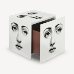 Cabinets<Fornasetti Cube With Drawer Viso White/Black