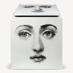 Cabinets<Fornasetti Cube With Drawer Viso White/Black