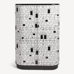 Curved Cabinets<Fornasetti Curved Cabinet Architettura White/Black