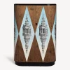 Curved Cabinets<Fornasetti Curved Cabinet Cuspide Celeste Multicolour