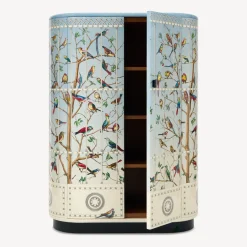 Curved Cabinets<Fornasetti Curved Cabinet Uccelli Multicolour