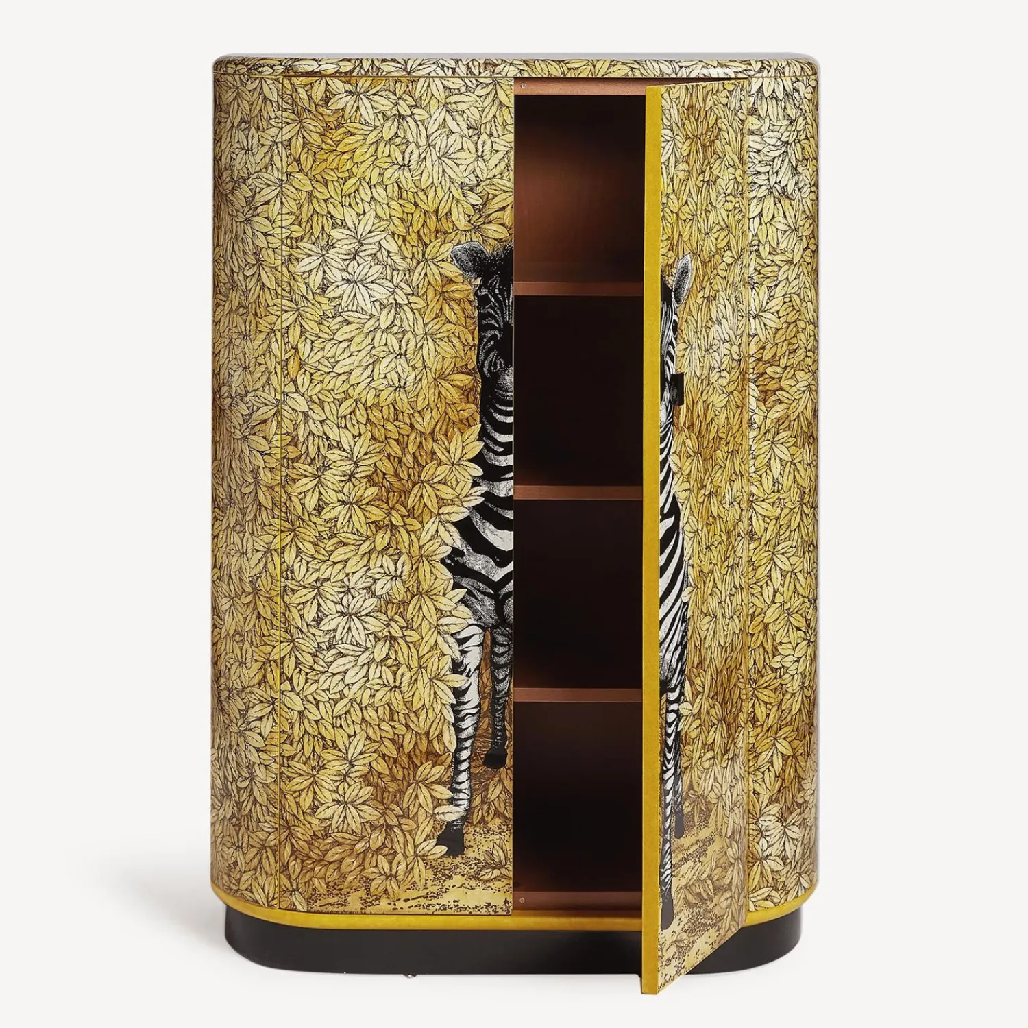 Curved Cabinets<Fornasetti Curved Cabinet Zebra Multicolour