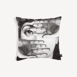 Cushions<Fornasetti Cushion Abbaglio White/Black